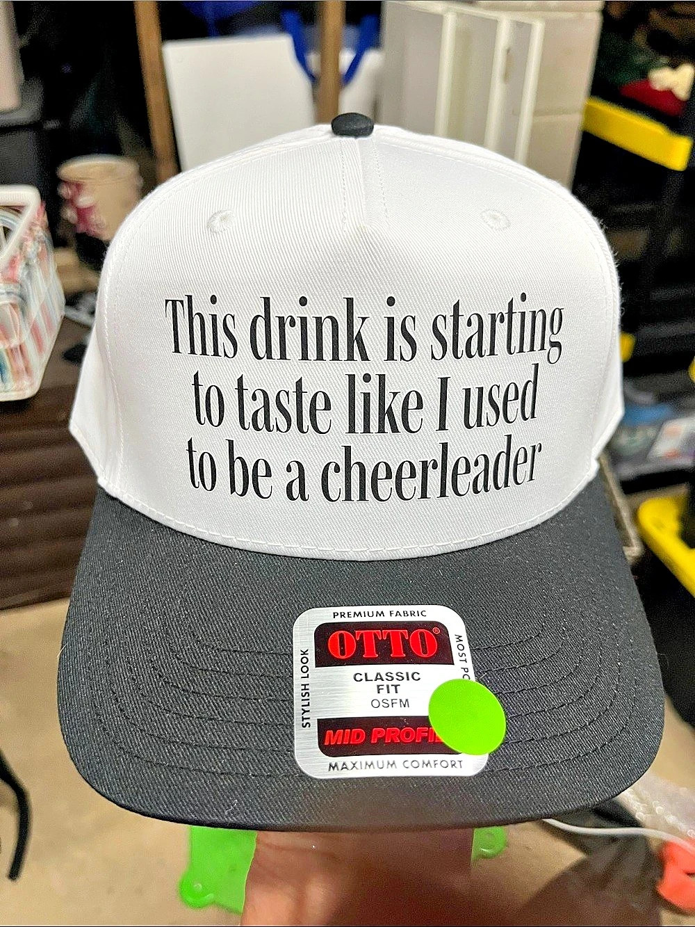 OTTO Classic Fit Snapback Hat Trucker Hat White & Black NWT